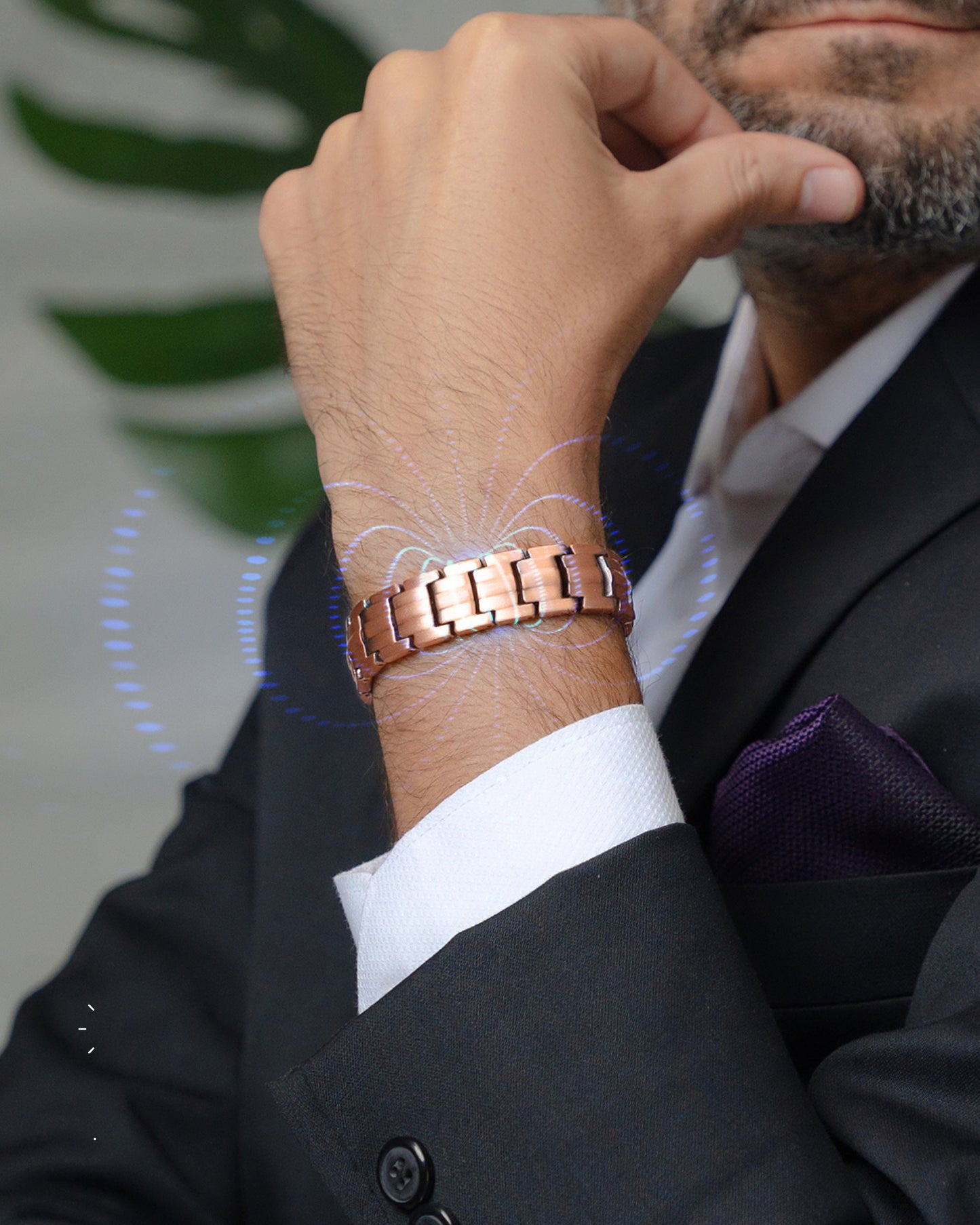 EllipseMAX Magnetic Copper Bracelet for Men