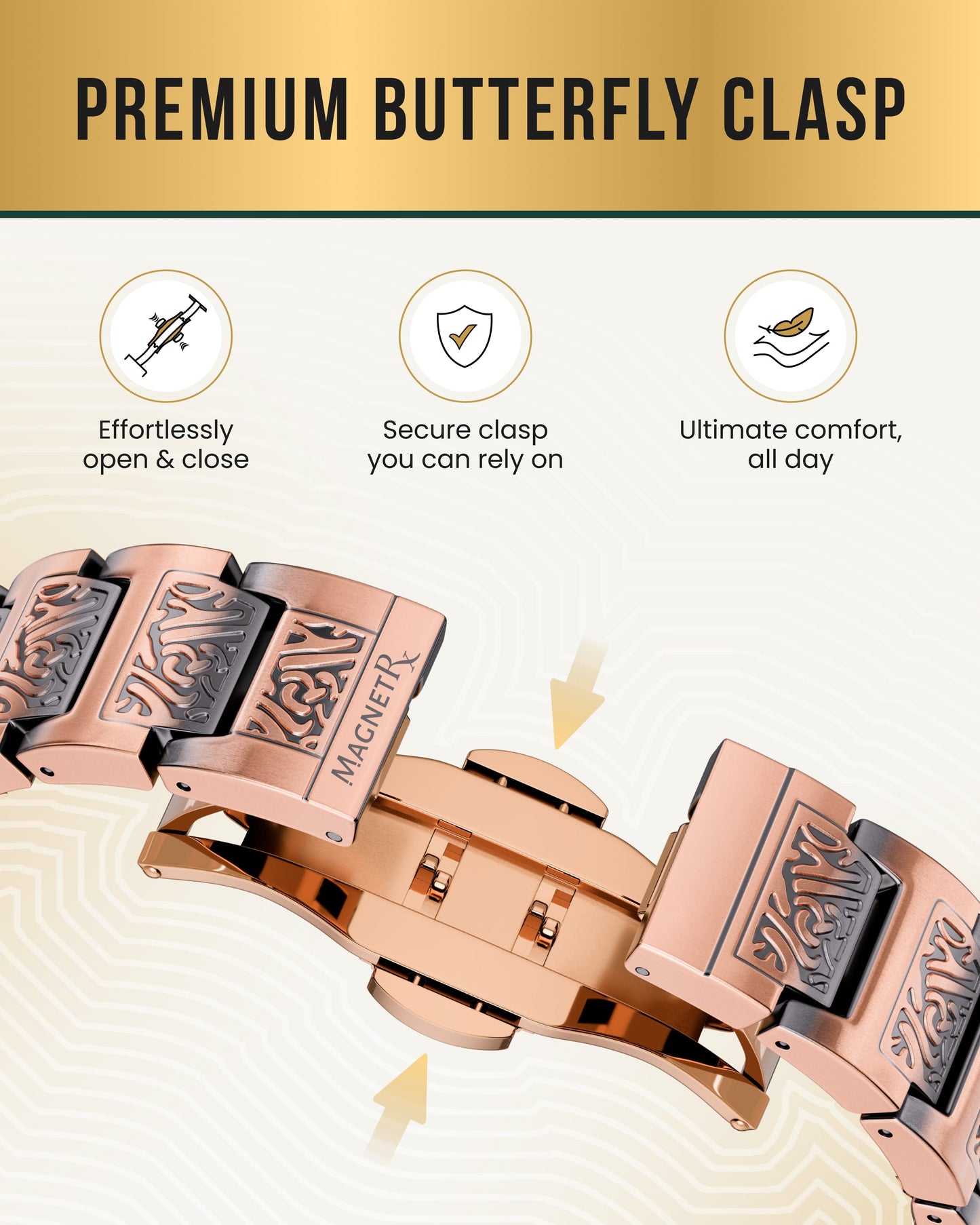 EllipseMAX Magnetic Copper Bracelet for Men (Viking)
