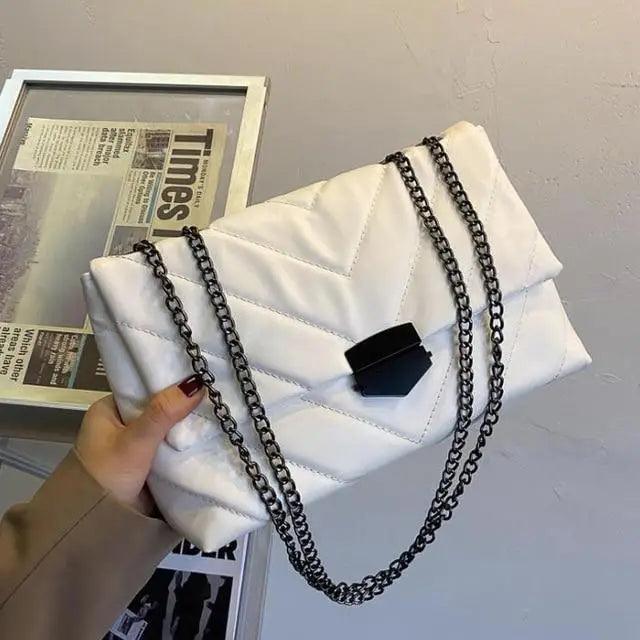 Soft Quilted Flap Shoulder Bag