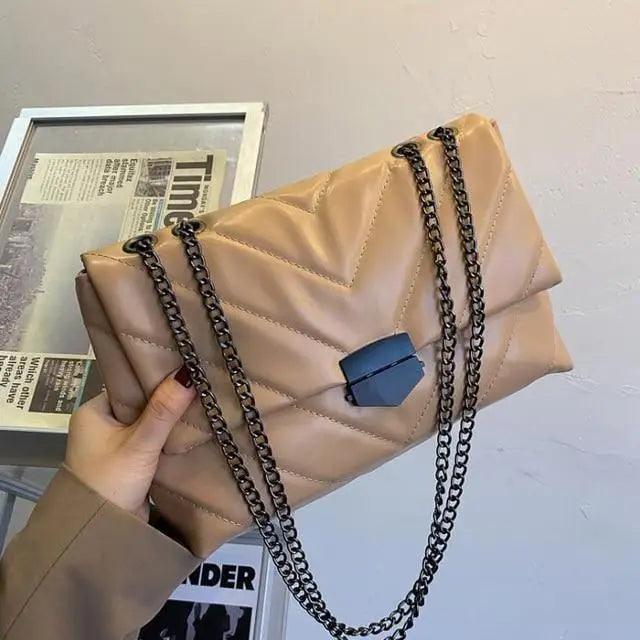 Soft Quilted Flap Shoulder Bag