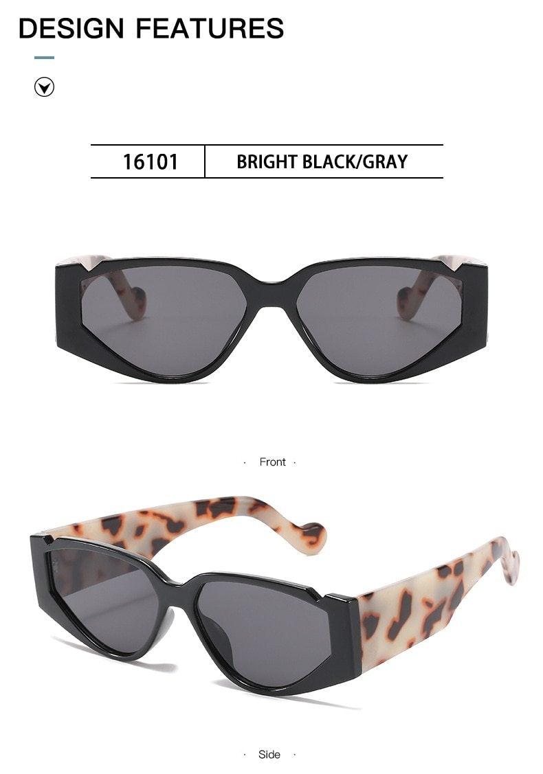 Polarized Oversized Fashion Vintage Eyewear Cat Eye Small Sunglasses For Women New Fashionable  Triangle Retro Style Sunglasses For Men New Colorful Frames New Sun Glasses