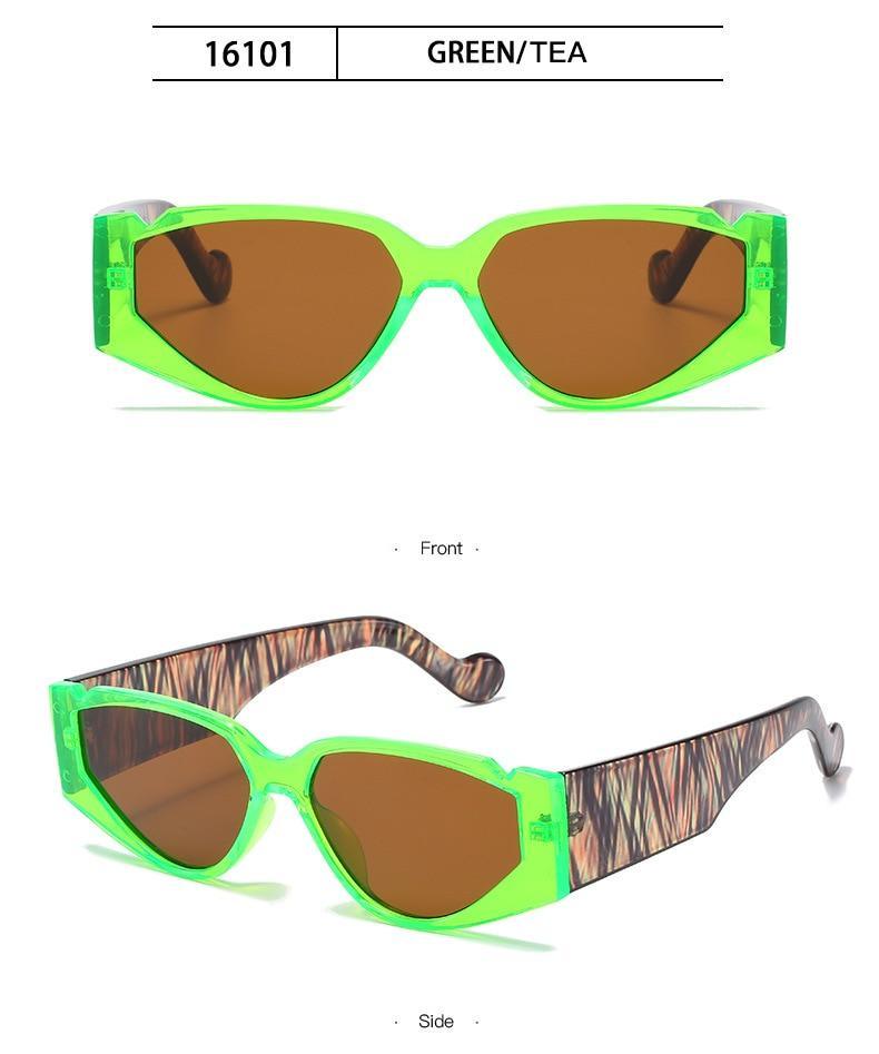 Polarized Oversized Fashion Vintage Eyewear Cat Eye Small Sunglasses For Women New Fashionable  Triangle Retro Style Sunglasses For Men New Colorful Frames New Sun Glasses
