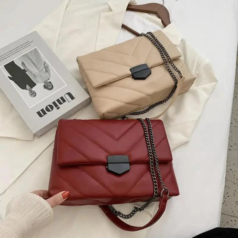 Sizzling Embroidery Thread Small PU Leather Crossbody Bag