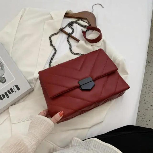 Sizzling Embroidery Thread Small PU Leather Crossbody Bag