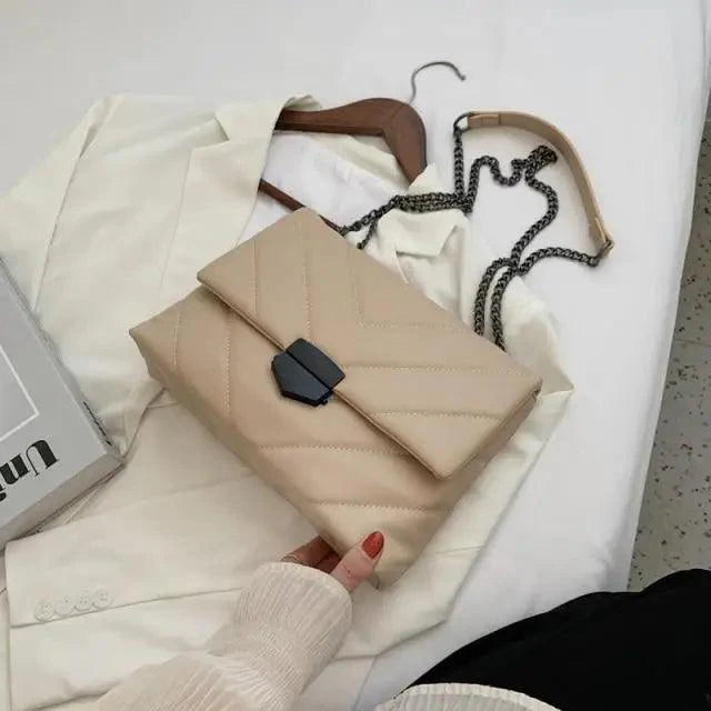 Sizzling Embroidery Thread Small PU Leather Crossbody Bag