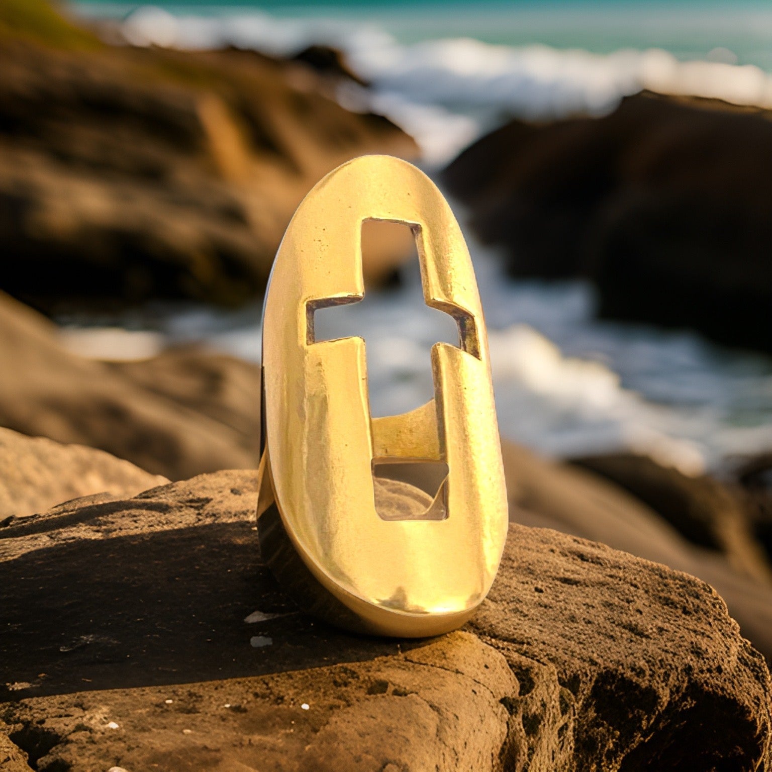 Cross Shield Ring