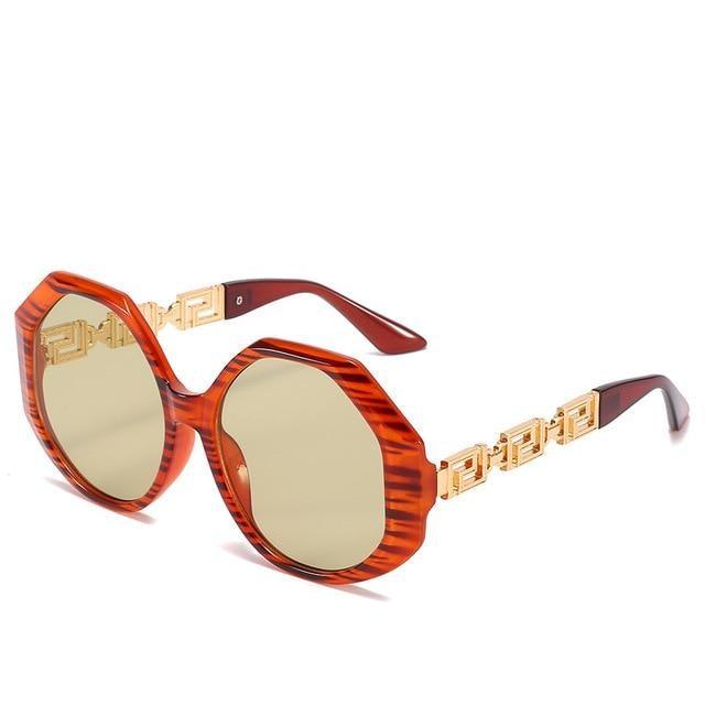 Geometric Big Frame Sunglasses