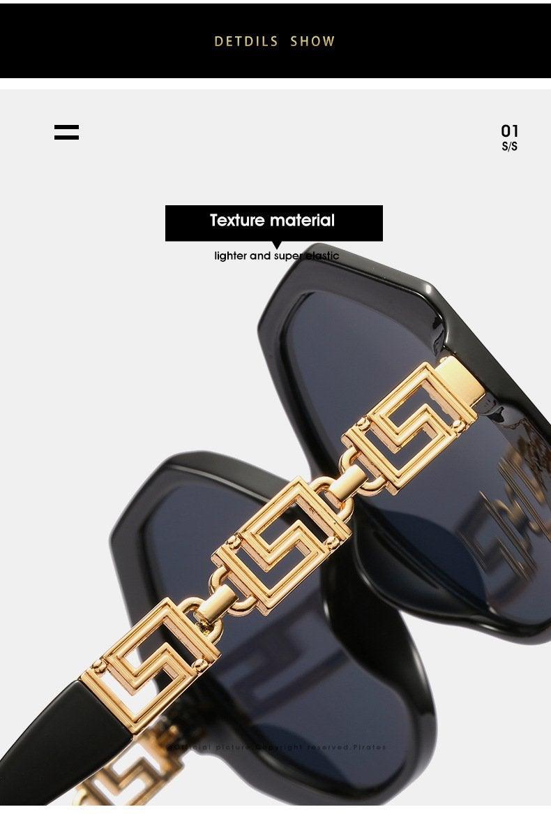 Geometric Big Frame Sunglasses