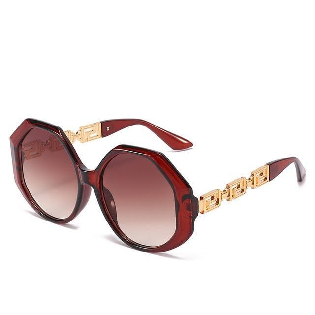 Geometric Big Frame Sunglasses