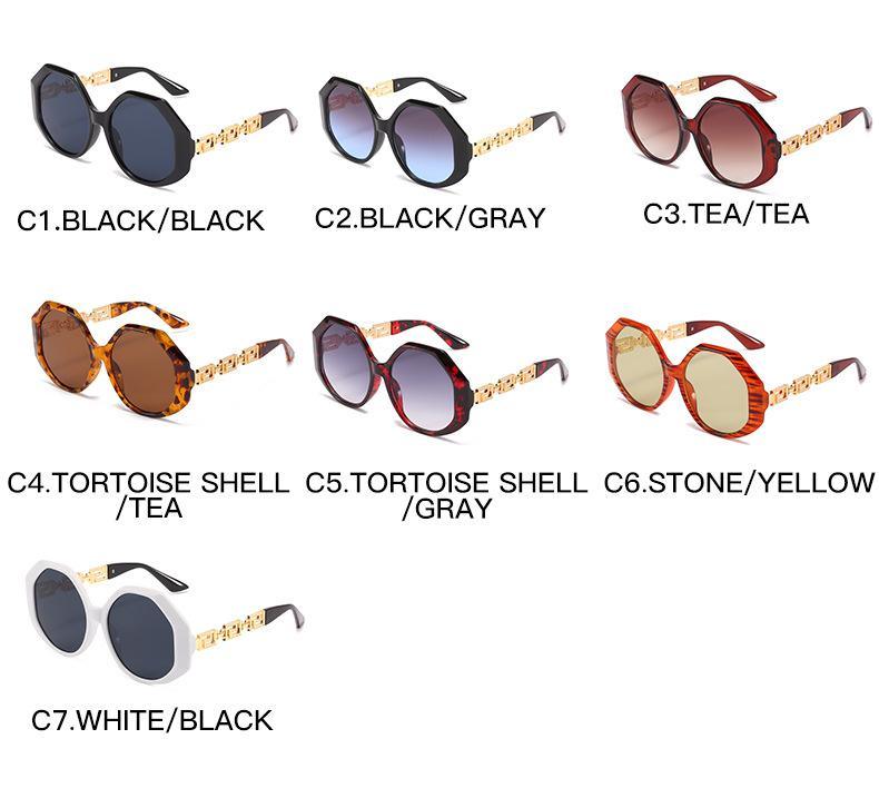 Geometric Big Frame Sunglasses