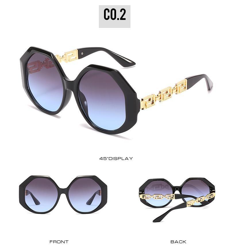 Geometric Big Frame Sunglasses