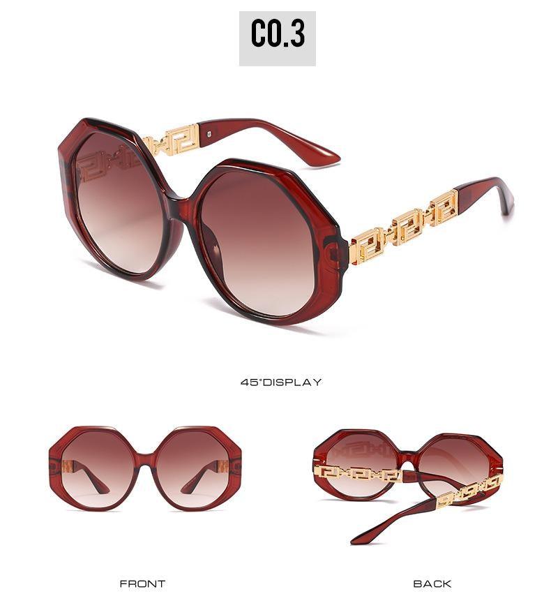Geometric Big Frame Sunglasses