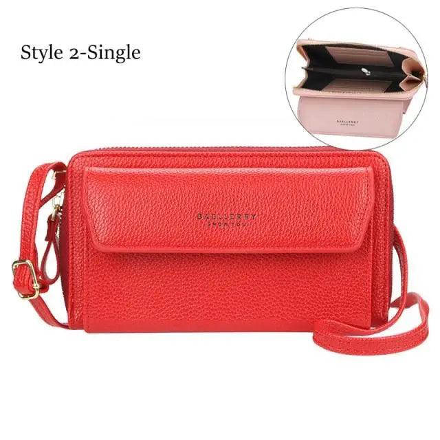 Double Layer Large Portable Crossbody Capacity Card Holders Handbag